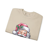 Pink Hat Santa Crewneck Sweatshirt