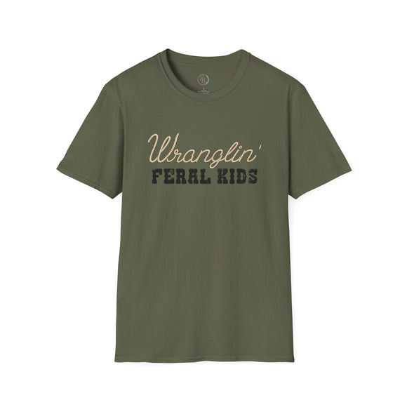 Wranglin' Feral Kids tee