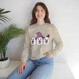 Cutie Halloween Coffee Ghosts Crewneck Sweatshirt