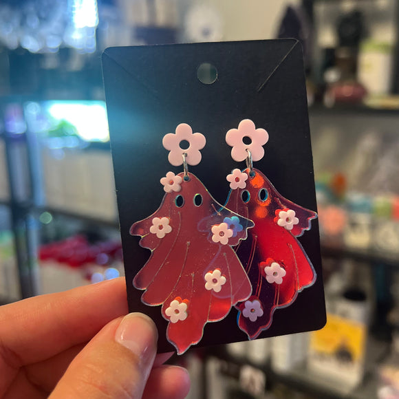 Flower Ghost Earrings